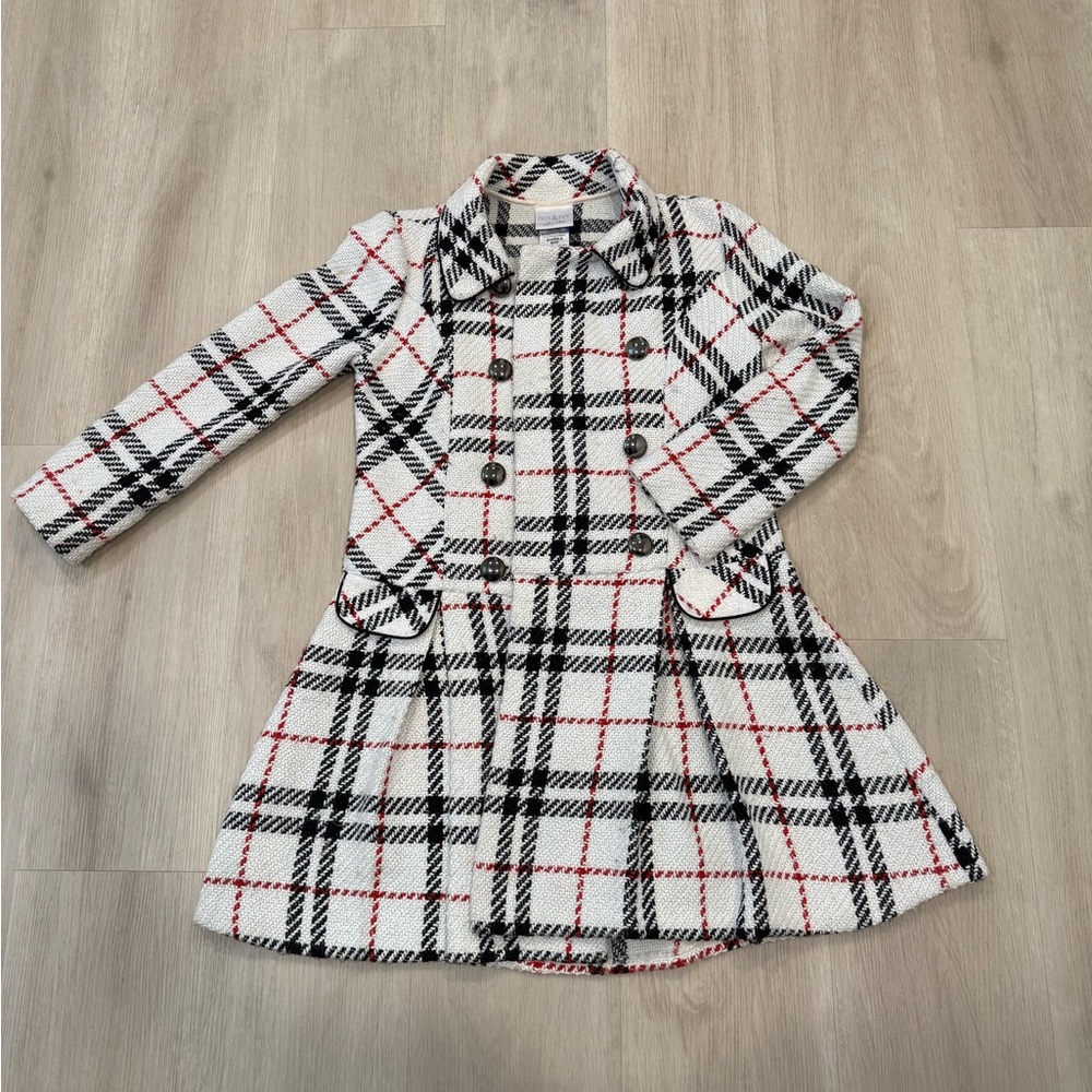 Iris & Ivy Checkered Knit Cardigan